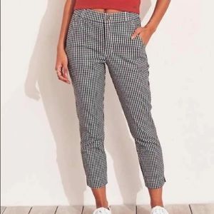 Hollister High Rise gingham pants